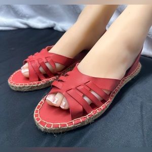 Red Espadrilles Size 9 New without tags